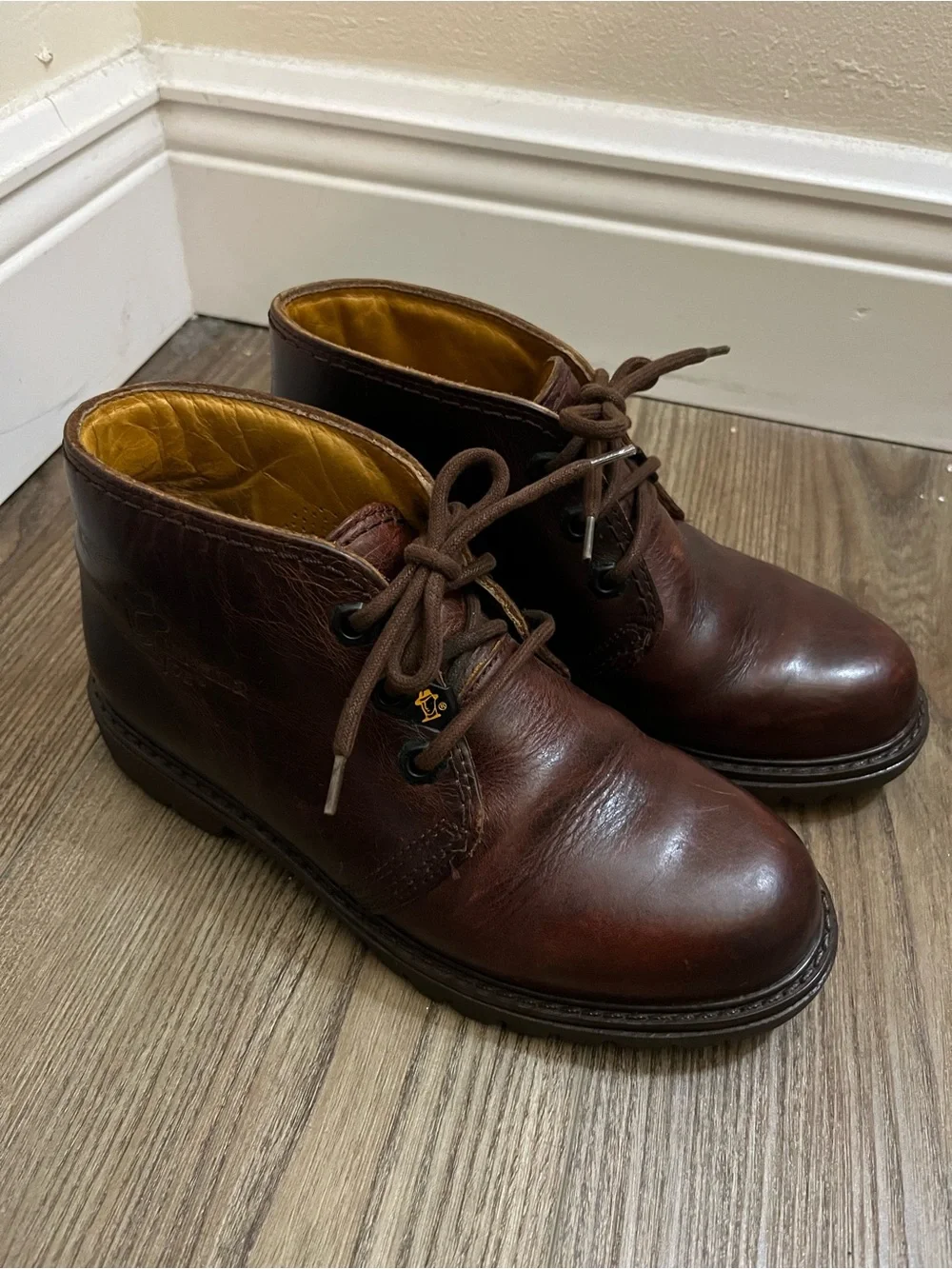 Havana Joe Brown Leather Chukka Boots - Classic Lace-Up 36